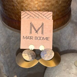 Matr Boomie Gold and Silver Earrings